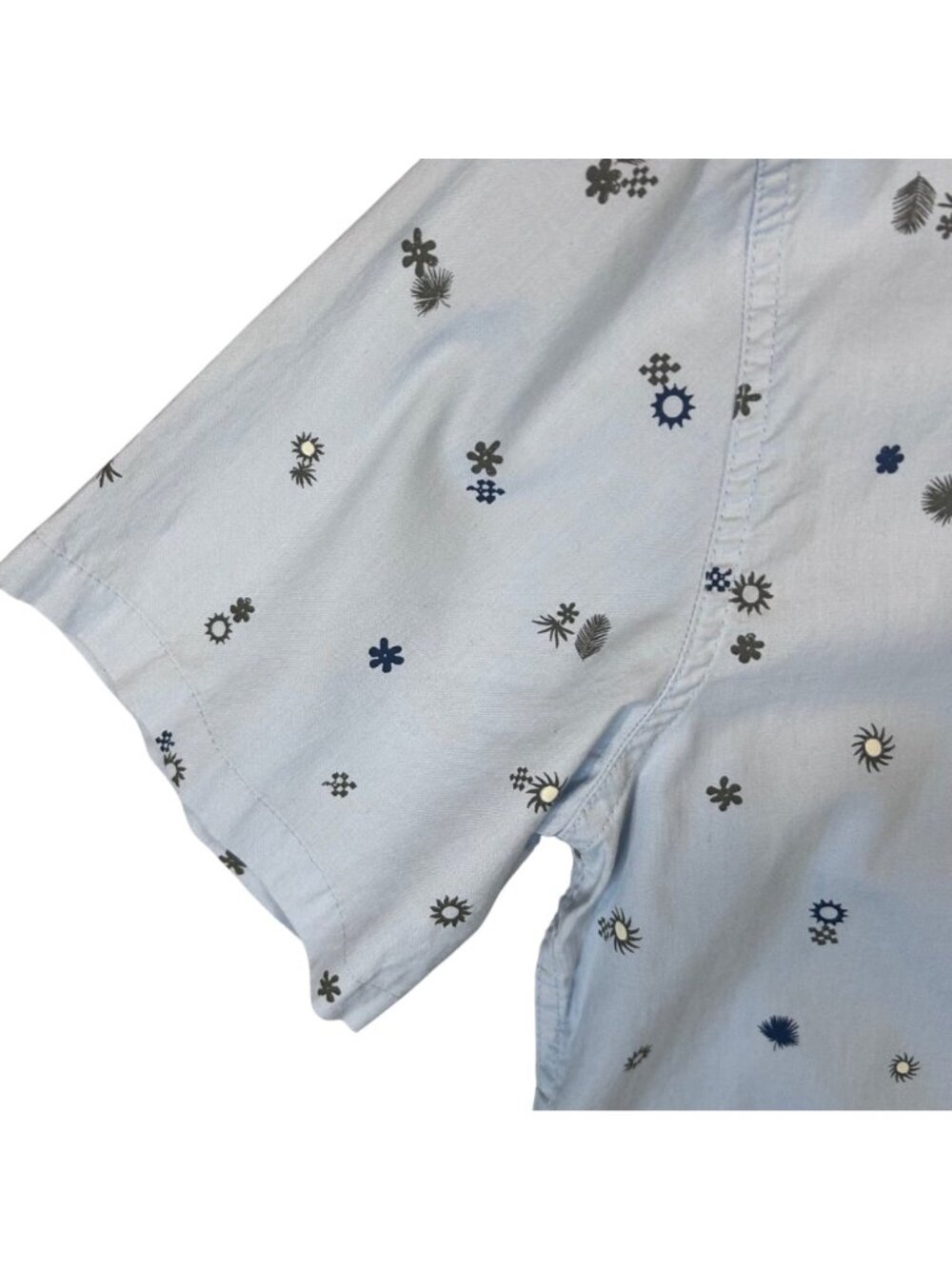Quiksilver Peaceful Rave Short Sleeve (Celestial Blue) Mens L Short Sleeve NWT - Picture 5 of 13